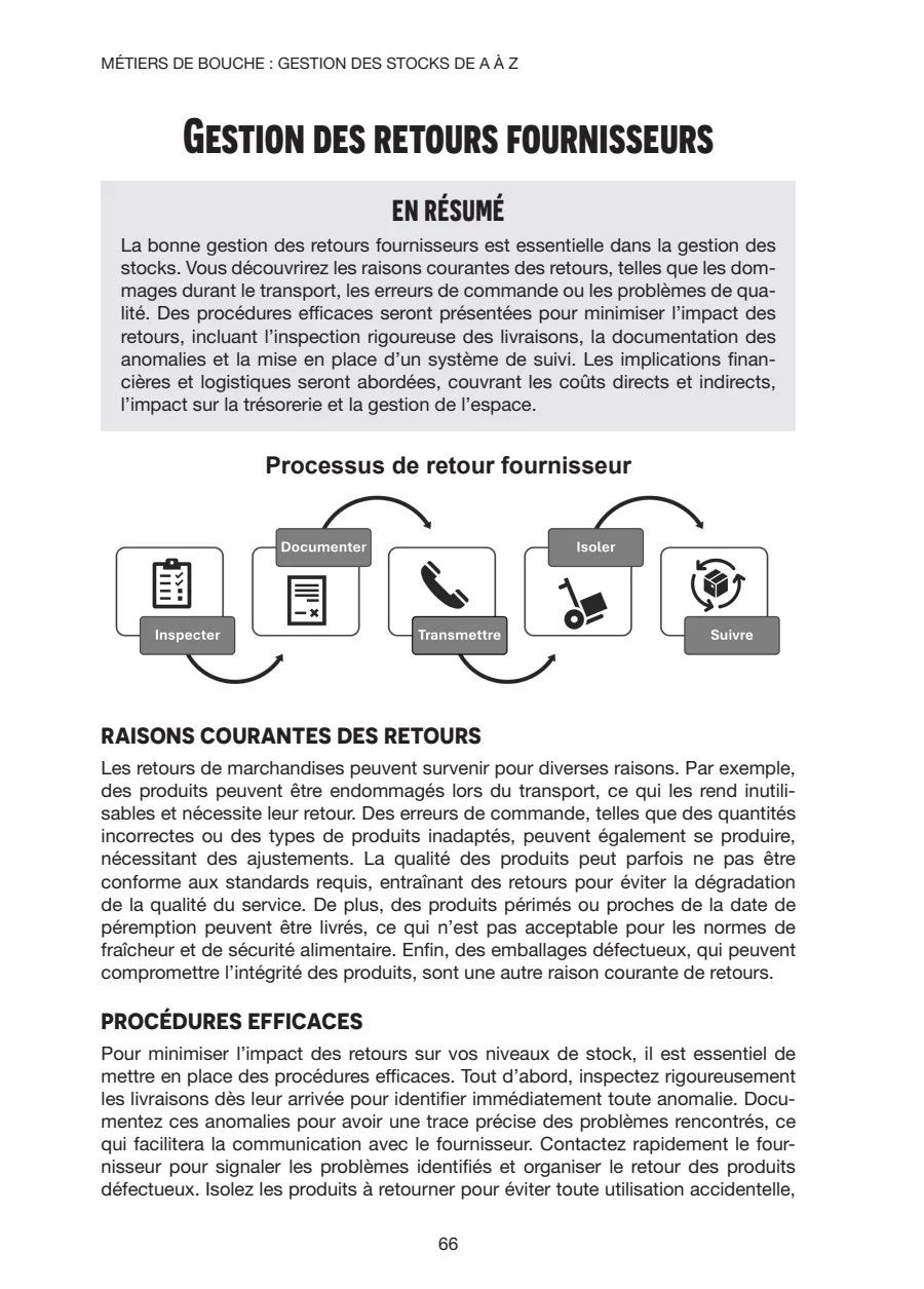Chapitre 3, les mouvements de stock, 3 sur 6, extrait du livre Gestion des Stocks de A à Z